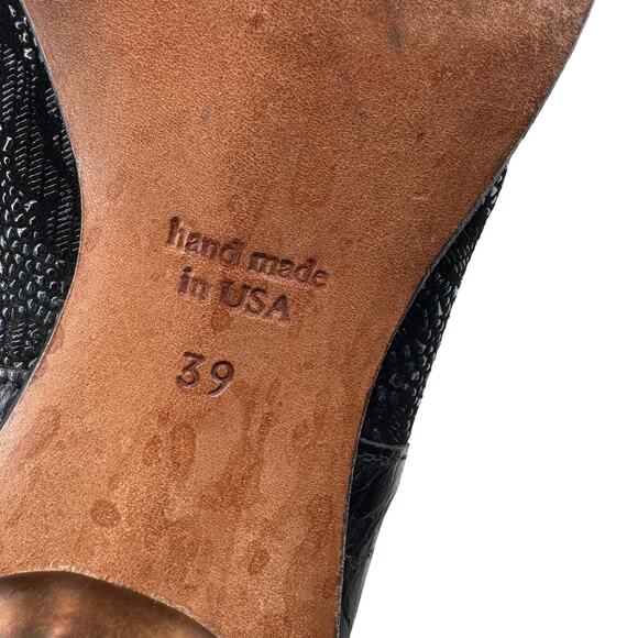 Cydwoq Knee Bootie Handmade‎ In The USA Leather Booties Size 39 - Picture 9 of 12